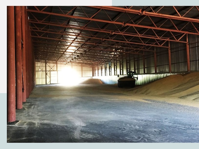 Строительство зернохранилищ в Шебекине