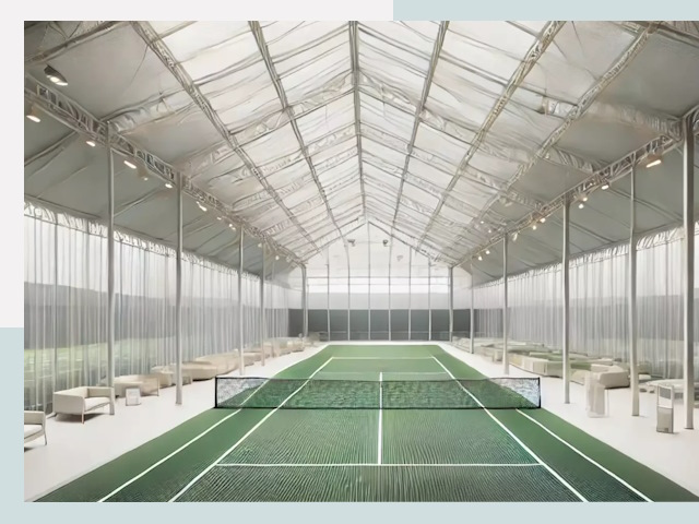 Строительство теннисных кортов в Шебекине