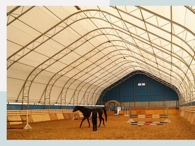 Строительство конных манежей в Шебекине