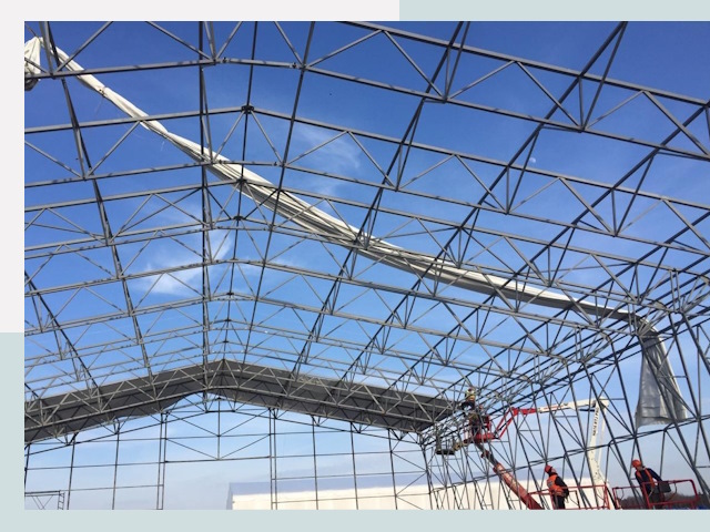 Шатровые ангары от 611 руб. в Шебекине и Белгородской области