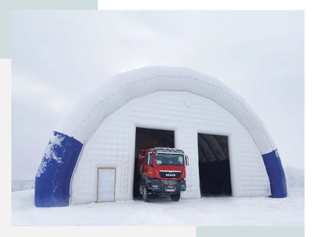 Мобильные ангары в Шебекине