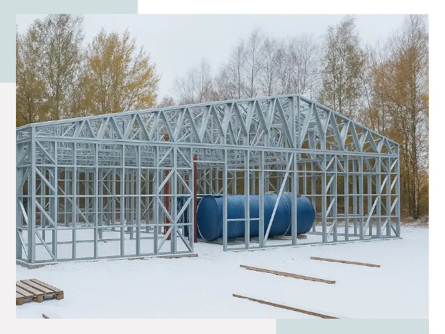 Металлические ангары в Шебекине