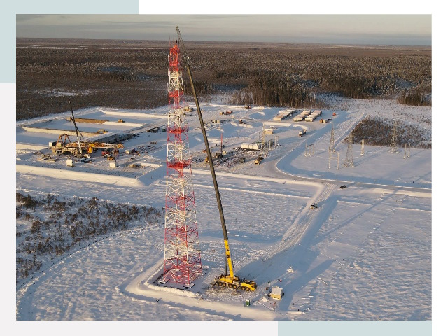 Мачты связи в Шебекине