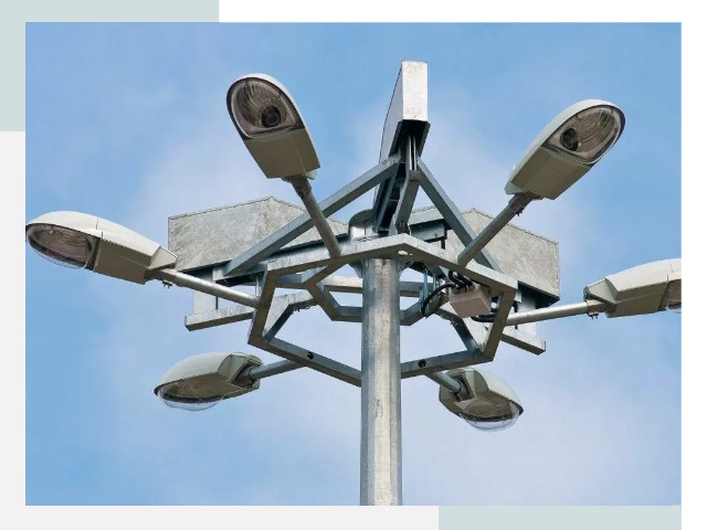 Монтаж осветительных мачт в Шебекине