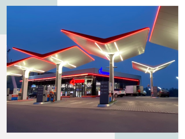 Навесы для АЗС в Шебекине