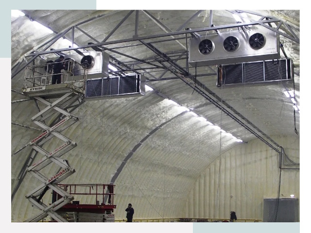 Оснащение ангаров в Шебекине