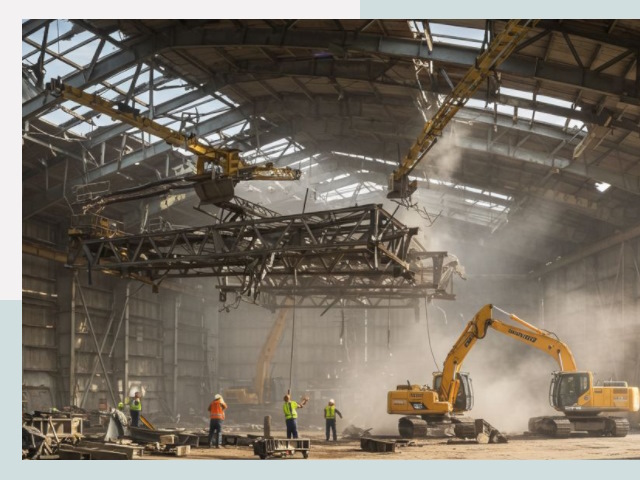 Демонтаж ангаров в Шебекине от 611 руб. за м²