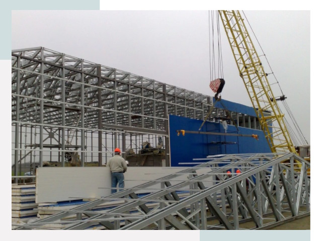 Монтаж ангаров в Шебекине