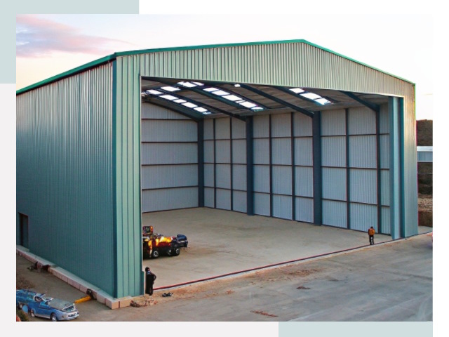 Строительство ангаров в Шебекине